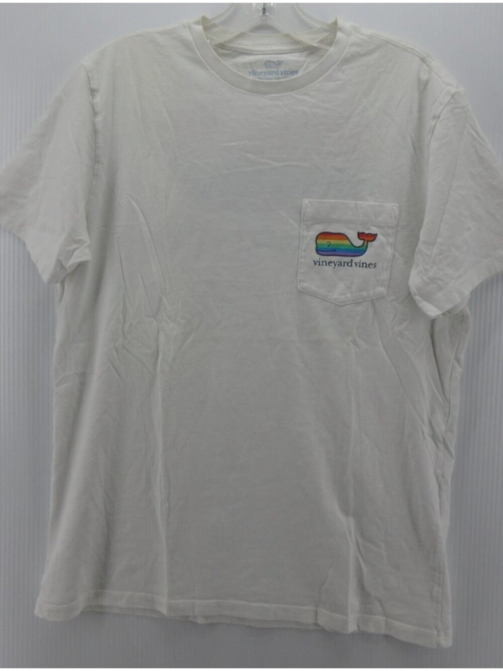 Vineyard Vines Shirt Small Pullover Rainbow Whale Double Sided Pocket - Picture 2 of 12